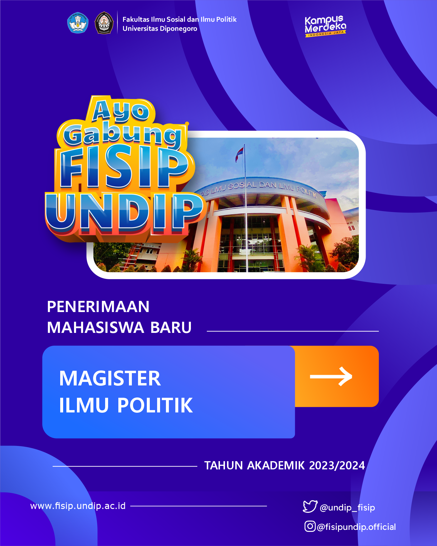 PMB Gelombang 1 – Magister Ilmu Politik FISIP UNDIP