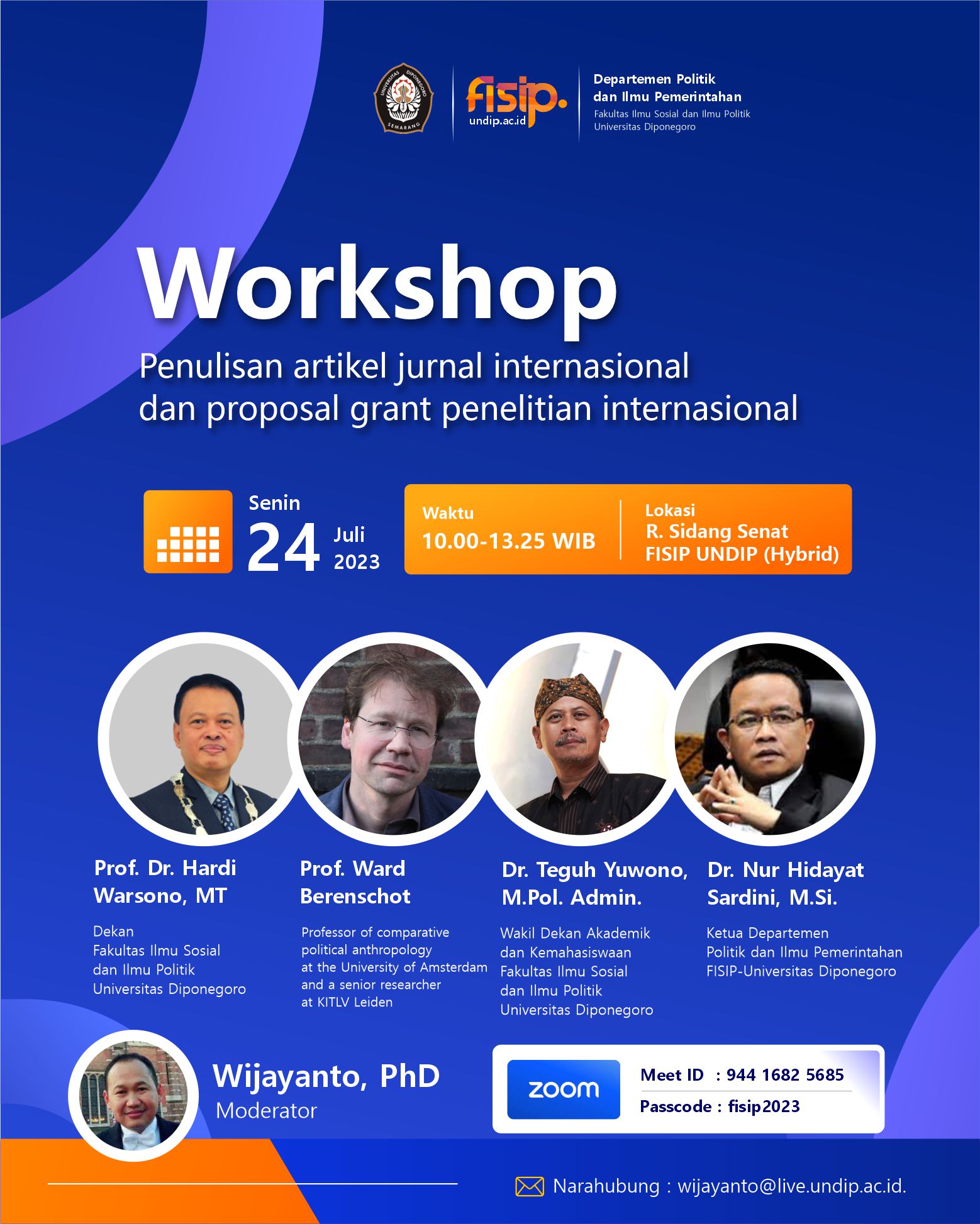 Workshop: Penulisan Artikel Jurnal Internasional dan proposal grant penelitian internasional