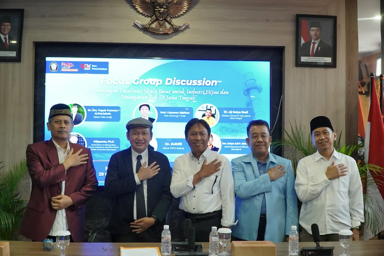 Diskusi Akademik Desalinasi Skala Besar untuk Industri Hijau dan Penanganan Rob di Pantura Jateng